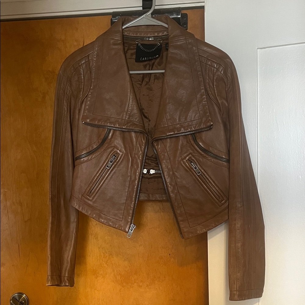 Carlisle Tan Leather Jacket